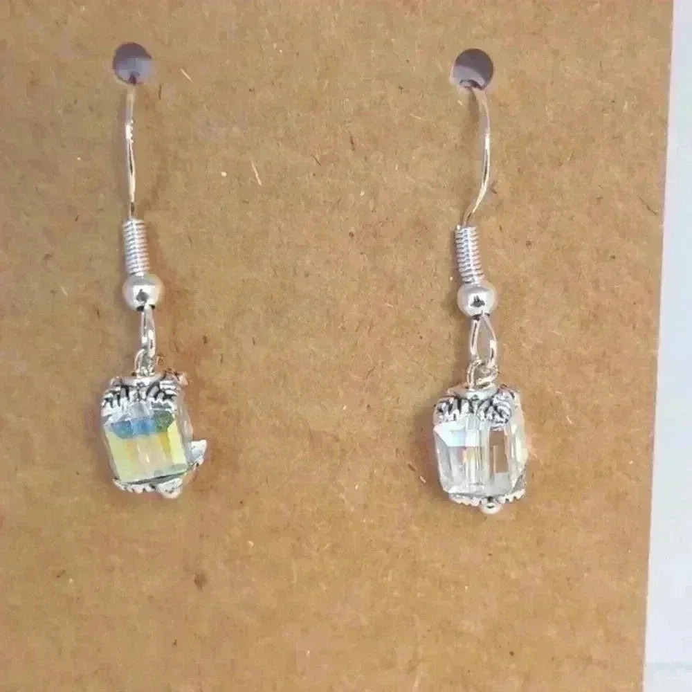 925 vintage-style handmade beaded earrings